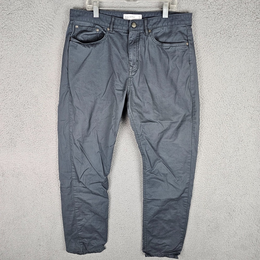 Hill City Everyday Tech Pants Men 33x32 5-Pockets Stretch Athletic Fit 486703-01